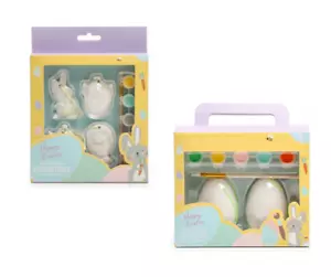 🎨🐰 Pinta tu propio juego de Pascua - Huevos y decoraciones pinturas y pinceles - ¡Diversión artesanía! - Imagen 1 de 3