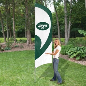 NEW YORK JETS 8,5 FUSS HOHE TEAMFLAGGE 11,5' POLSCHILD BANNER 8 1/2' - Bild 1 von 5