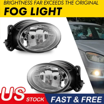 Front Fog Light Set For 2006-2011 Mercedes Benz ML350 2008-2011 C300 with Bulb - Image 1 of 4