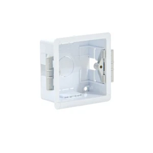Single Cavity Back Box 1 Gang 35mm White Electrical For Static Caravan - Picture 1 of 6
