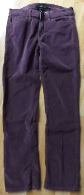 Calça de veludo feminina CALVIN KLEIN tamanho 2 marrom vinho perna reta  - Imagem 1 de 4