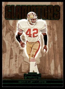 2022 Panini Contenders #GLD-RLO Ronnie Lott Gladiators Emerald - Foto 1 di 2