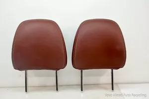 2015 LEXUS GS350 FRONT LEFT AND RIGHT LEATHER SEAT HEADREST RED OEM - Picture 1 of 5