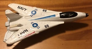 NAVY Fighter Planes 3.75"L White LOF2 Diecast Plastic Toy Planes D4.3 - Picture 1 of 4