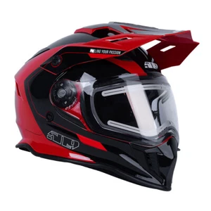 Casco para moto de nieve 509 Delta R3L Ignite - rojo carreras | casco facial completo con calefacción - Imagen 1 de 3