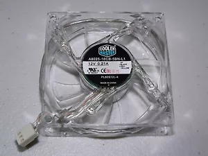 New CoolerMaster A8025-18CB-5BN-L1 PL80S12L-4 12V 0.21A 80mm 3pin LED Silent FAN - Picture 1 of 3