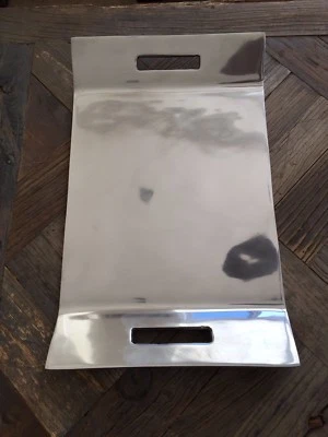 Pewter Metal Long Rectangular Tray Platter Centerpiece 18.5"x11.5" - Image 1 of 4