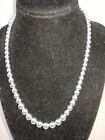 Marked RLL. Ralph Lauren silver tone beaded necklace on silver chain.