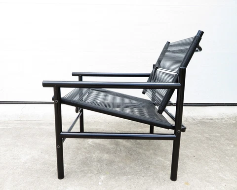 Rare 1980's FLY LINE "SPAGHETTI" LOUNGE CHAIR by GIANDOMENICO BELOTTI Retro MCM Cover