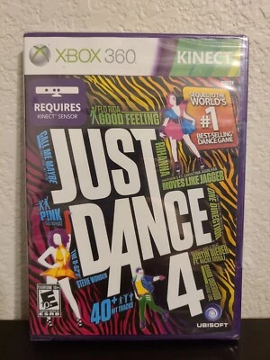 Just Dance 4 Microsoft Xbox 360 2012 Brand NEW Factory SEALED  Kinect Compatible - Image 1 of 3