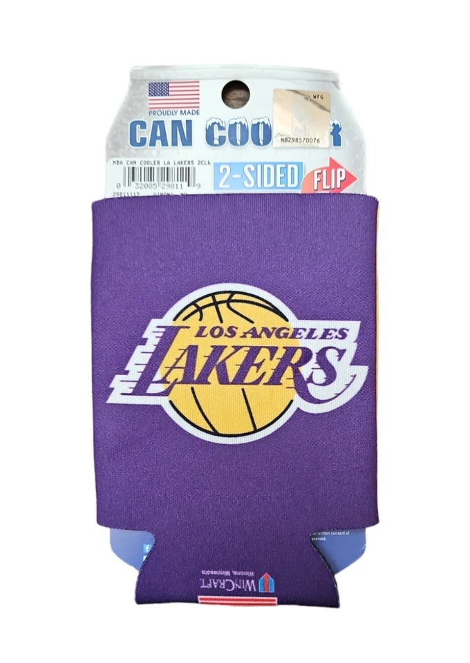 Los Angeles Lakers NBA пиво COZI может кулер LA LAKER фиолетовый золотой чехол 2-сторонний - Изображение 1 из 1