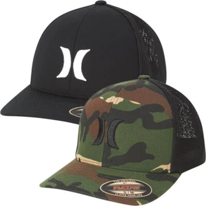 Hurley Men's Hat Laguna Icon Stretch Fit Mesh Trucker Cap - Picture 1 of 17