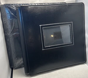 Creative Memories 12x12 Black Vinyl Coversets With Cover Window Set of 2 - Picture 1 of 7