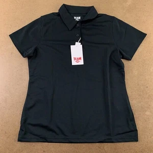 Team 365 Ladies Size Small Black Short Sleeve Command Snag Protection Polo NWT - Picture 1 of 9