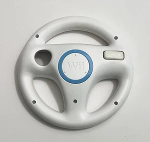 Official Nintendo Wii Steering Racing Wheel - RVL-024 OEM White For Mario Kart - Picture 1 of 2