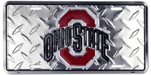 Ohio State Auto LKW Anhänger Diamant Nummernschild Metall Buckeyes Football #2644 - Bild 1 von 1