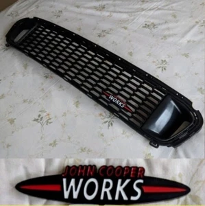 R56 MINI Cooper S JCW Stoßstange Gitter Bremsleitungen groß schwarz Emblem Full Kit - Bild 1 von 4