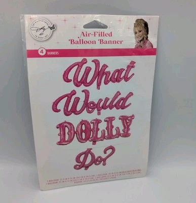 What Would Dolly Do? Mylar Balloon Banner Country Party Decorations Dolly Parton - Image 1 of 4