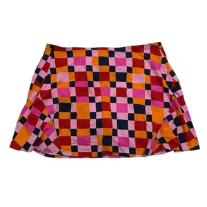 IBKUL Swing Skort Skirt W/ Shorts Geometric Golf Tennis Pickleball Sz L Cool - Picture 1 of 8