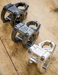 Gusset TS Stem 35mm Clamp. 32mm or 40mm Reach, Black, Grey, or Silver, - Picture 1 of 10