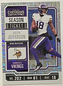2023 Panini Contenders - Season Ticket Justin Jefferson #67 Silver Mojo - Picture 1 of 2