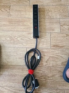 NEW Hammond 1589T6C1 Wall Mount Rack Power Strip 6-Outlet 120v 20A 8Ft Cord - Picture 1 of 6