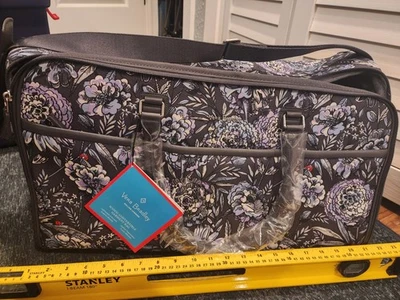 Vera Bradley Iconic Convertible Garment Bag Lavender Bouquet 22w  x 12h  x 9d LN - Image 1 of 4