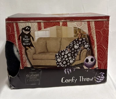 NEW The Nightmare Before Christmas Comfy Blanket with Sleeves Jack Skellington - Image 1 of 3