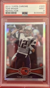 Topps Chrome Tom Brady #220 2012 refractor PSA 9 - Imagen 1 de 9