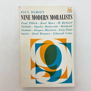 Nine Modern Moralists Moral Philosophy Ethics Paperback Book Paul Ramsey 1962 - Imagen 1 de 19