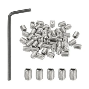 Tornillos hexagonales #10-32x1/4", 50 piezas de tornillo de fijación de punta de taza con llave - Imagen 1 de 7
