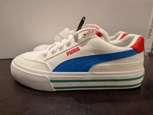 Children Unisex Shoes PUMA Kids Court Classic Vulc US Size 4 Youth Sneakers NWT - Bild 1 von 9