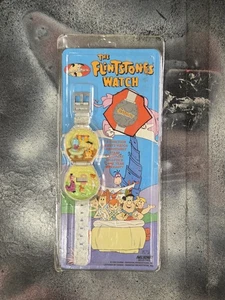 Reloj de cuarzo vintage 1994 Hanna Barbera The Flintstones 5 funciones NUEVO sellado - Imagen 1 de 5