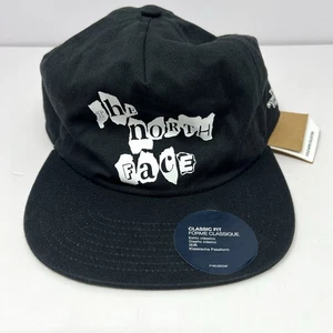 The North Face x Cole Navin Baseball Cap Snapback Mütze schwarz Punk Typografie Neu mit Etikett - Bild 1 von 7