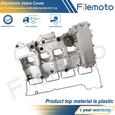 Upgrade Aluminum Valve Cover for 12-15 Mercedes Benz C250 W204 SLK250 R172 1.8L - Image 1 of 4