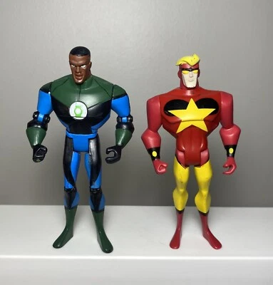 Figura 1 DC Comics Liga de la Justicia Ilimitada Linterna Verde y Hombre Estelar 4" Foto 1 de 4