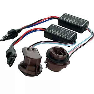 NEW 2X 3157 LED Decoder Resistor Dash Error Canceller Fix Turn Signal Fast Flash - Picture 1 of 5