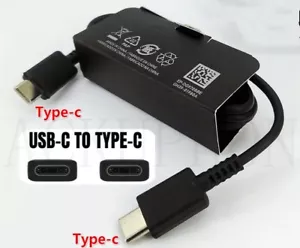 Cable USB-C-Tipo C para Samsung Galaxy Note10/S8/9 Compatible Negro EE. UU. - Imagen 1 de 2