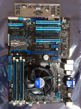 ASUS P8Z77-V LX SOCKET 1155 MOTHERBOARD - i5-3570K CPU -16GB DDR3 Ram - Fan & BP