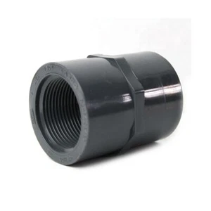 Thrifco 8213770 1-1/4 Inch Threaded x Threaded PVC Coupling SCH 80 - Picture 1 of 1