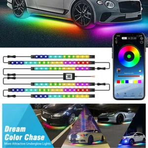 6PCS Dream Color Chasing RGB LED Underglow LED Lighting APP Kit Light For Car US - Picture 1 of 10