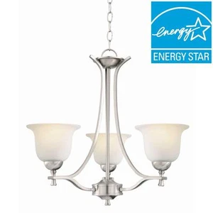 Design House Ironwood 3-Light Satin Nickel Chandelier-515536 - Picture 1 of 1