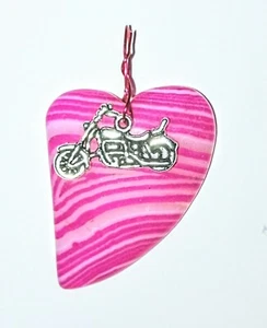 Motorrad Charm auf Achat Anhänger - Bild 1 von 3