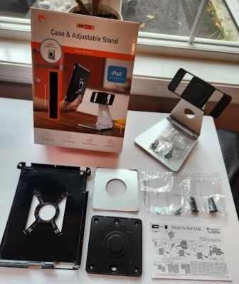iPad 2,3 &4th Gen Case & Adjustable Metal Desktop Table Stand + Bonus Wall Mount - Image 1 of 4