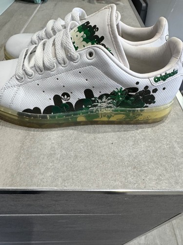 Scarpe da ginnastica vintage 2007 ADIDAS uomo Stan Smith CLR pelle bianca modello UK 6 5 919