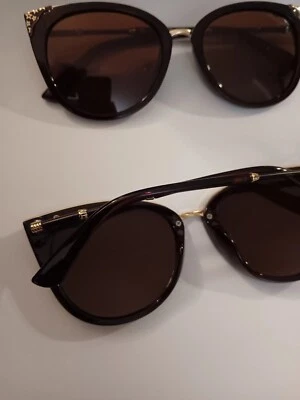 Gafas de sol para mujer John Varvatos marrón. Nuevo sin etiquetas Foto 1 de 3