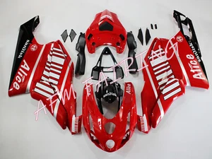 Red Black Alice ABS Injection Bodywork Fairing Kit for Ducati 749/999 2003 04 - Picture 1 of 6