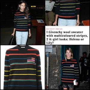 Givenchy 2014 Striped Flag Pullover Classic Sweater XS Women - Picture 1 of 10