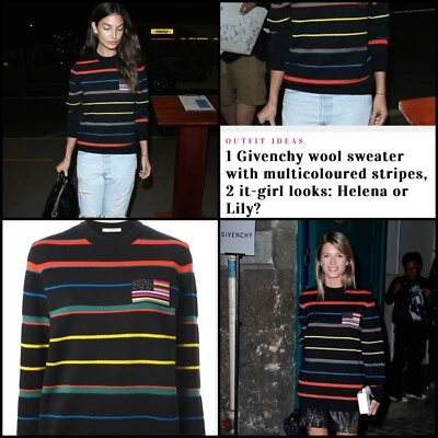 Givenchy 2014 Striped Flag Pullover Classic Sweater XS Women - Image 1 of 4
