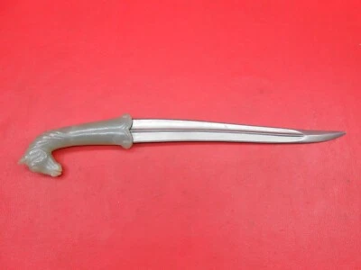 Vintage Green Aventurine Jade Hilt Indo Persian Mughal Wootz Steel Khanjar J173 - Image 1 of 4